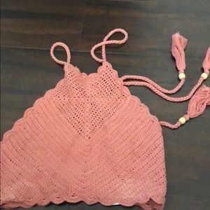 Kendall & Kylie Crochet Crop Top